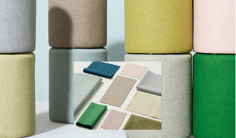 vloot persoon tofu Gerecycled wollen vilt meubelstoffen in pasteltinten - Kleur op Kleur  Interieur